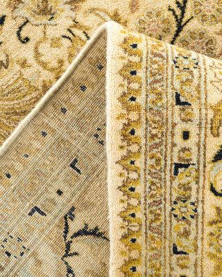 Traditional Mogul Ivory Wool Area Rug 6' 1" x 8' 10" - Solo Rugs