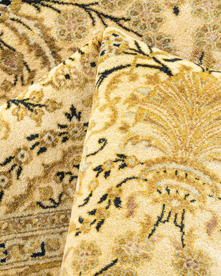 Traditional Mogul Ivory Wool Area Rug 6' 1" x 8' 10" - Solo Rugs