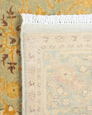 Traditional Mogul Light Blue Wool Area Rug 4' 1" x 6' 1" - Solo Rugs
