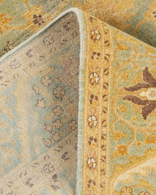 Traditional Mogul Light Blue Wool Area Rug 4' 1" x 6' 1" - Solo Rugs