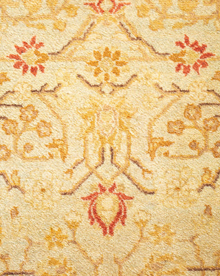 Traditional Mogul Ivory Wool Area Rug 3' 3" x 5' 1" - Solo Rugs