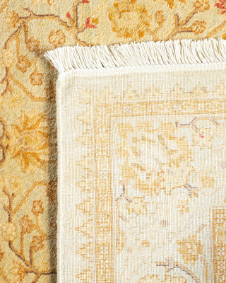 Traditional Mogul Ivory Wool Area Rug 3' 3" x 5' 1" - Solo Rugs