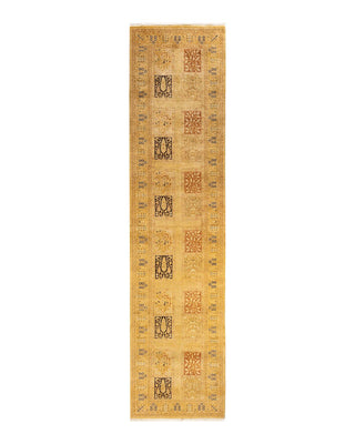 Traditional Mogul Ivory Wool Runner 3' 1" x 12' 8" - Solo Rugs