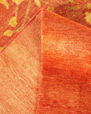 Contemporary Eclectic Orange Wool Area Rug 11' 8" x 14' 9" - Solo Rugs