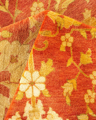 Contemporary Eclectic Orange Wool Area Rug 11' 8" x 14' 9" - Solo Rugs