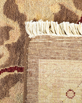 Contemporary Eclectic Brown Wool Area Rug 9' 1" x 12' 1" - Solo Rugs