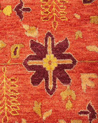 Contemporary Eclectic Orange Wool Area Rug 12' 3" x 17' 10" - Solo Rugs
