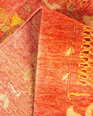 Contemporary Eclectic Orange Wool Area Rug 12' 3" x 17' 10" - Solo Rugs