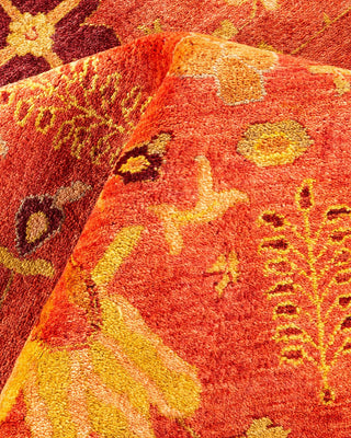 Contemporary Eclectic Orange Wool Area Rug 12' 3" x 17' 10" - Solo Rugs