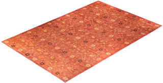 Contemporary Eclectic Orange Wool Area Rug 12' 3" x 17' 10" - Solo Rugs