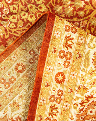 Traditional Mogul Orange Wool Area Rug 8' 1" x 9' 10" - Solo Rugs