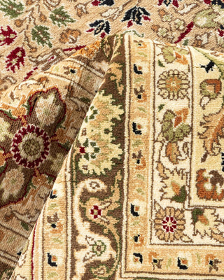 Traditional Mogul Yellow Wool Area Rug 8' 1" x 10' 3" - Solo Rugs
