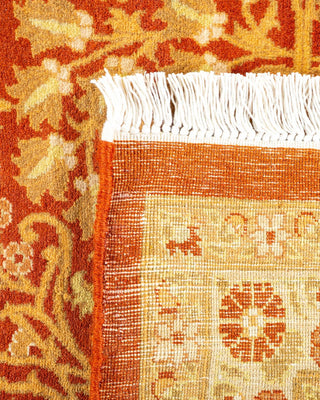 Traditional Mogul Orange Wool Area Rug 8' 2" x 10' 1" - Solo Rugs
