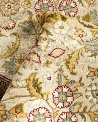 Traditional Mogul Ivory Wool Area Rug 4' 2" x 6' 1" - Solo Rugs