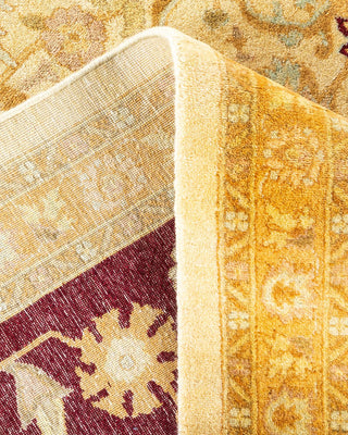Traditional Mogul Ivory Wool Area Rug 9' 3" x 12' 3" - Solo Rugs