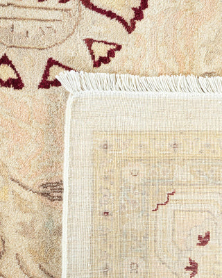 Traditional Mogul Ivory Wool Area Rug 9' 2" x 12' 2" - Solo Rugs