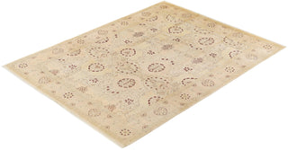 Traditional Mogul Ivory Wool Area Rug 9' 2" x 12' 2" - Solo Rugs