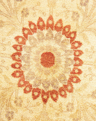 Traditional Mogul Orange Wool Area Rug 8' 4" x 10' 10" - Solo Rugs