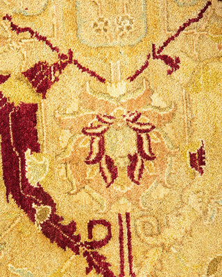 Traditional Mogul Ivory Wool Area Rug 8' 1" x 15' 7" - Solo Rugs