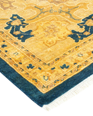 Traditional Mogul Blue Wool Area Rug 8' 4" x 10' 7" - Solo Rugs
