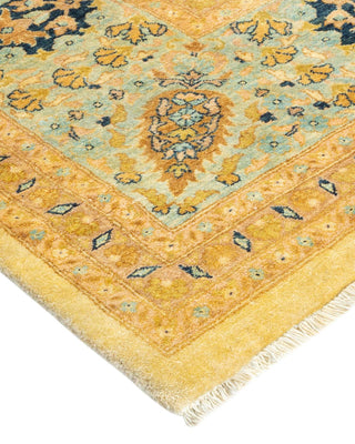 Traditional Mogul Ivory Wool Area Rug 8' 1" x 15' 5" - Solo Rugs