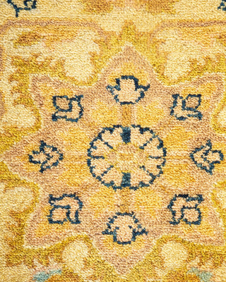 Traditional Mogul Ivory Wool Area Rug 8' 1" x 15' 5" - Solo Rugs