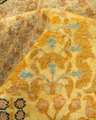 Traditional Mogul Ivory Wool Area Rug 8' 1" x 15' 5" - Solo Rugs