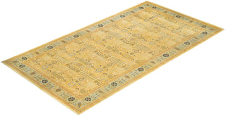 Traditional Mogul Ivory Wool Area Rug 8' 1" x 15' 5" - Solo Rugs