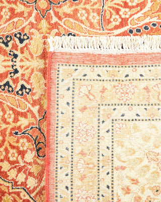 Traditional Mogul Orange Wool Area Rug 8' 2" x 10' 1" - Solo Rugs