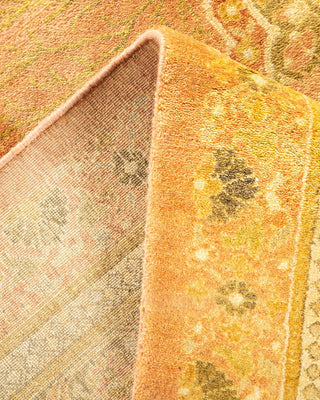 Traditional Mogul Brown Wool Area Rug 8' 1" x 9' 10" - Solo Rugs