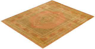 Traditional Mogul Brown Wool Area Rug 8' 1" x 9' 10" - Solo Rugs