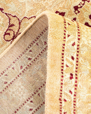 Traditional Mogul Beige Wool Area Rug 8' 2" x 10' 6" - Solo Rugs