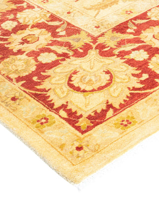 Traditional Mogul Ivory Wool Area Rug 8' 1" x 10' 2" - Solo Rugs