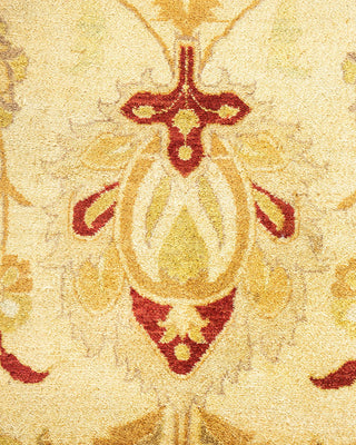 Traditional Mogul Ivory Wool Area Rug 8' 1" x 10' 2" - Solo Rugs