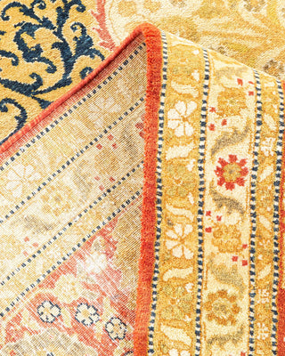 Traditional Mogul Orange Wool Area Rug 8' 0" x 10' 2" - Solo Rugs