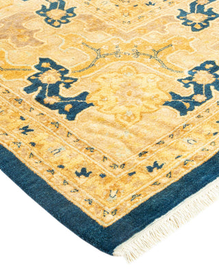 Traditional Mogul Blue Wool Area Rug 8' 3" x 10' 3" - Solo Rugs