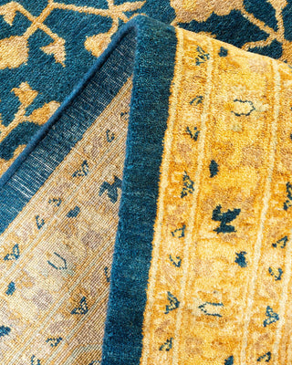 Traditional Mogul Blue Wool Area Rug 8' 3" x 10' 3" - Solo Rugs