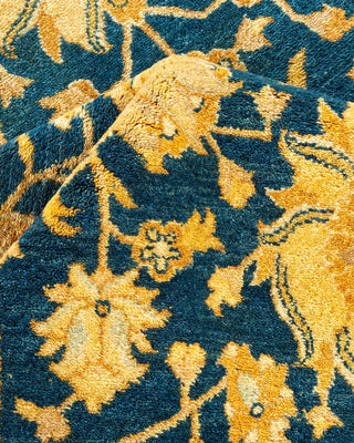 Traditional Mogul Blue Wool Area Rug 8' 3" x 10' 3" - Solo Rugs
