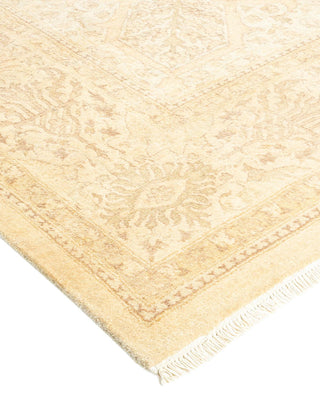 Traditional Mogul Ivory Wool Area Rug 8' 2" x 10' 4" - Solo Rugs