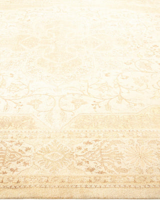 Traditional Mogul Ivory Wool Area Rug 8' 2" x 10' 4" - Solo Rugs