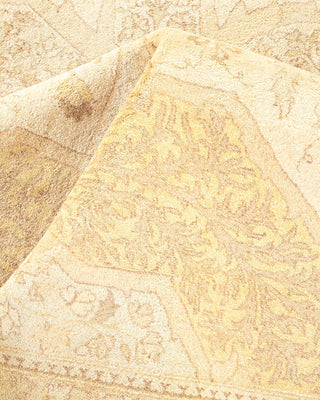 Traditional Mogul Ivory Wool Area Rug 8' 2" x 10' 4" - Solo Rugs