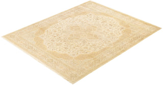 Traditional Mogul Ivory Wool Area Rug 8' 2" x 10' 4" - Solo Rugs