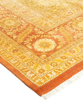 Traditional Mogul Brown Wool Area Rug 8' 3" x 10' 4" - Solo Rugs