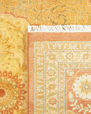 Traditional Mogul Brown Wool Area Rug 8' 3" x 10' 4" - Solo Rugs