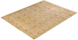Traditional Mogul Ivory Wool Area Rug 8' 4" x 10' 7" - Solo Rugs