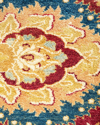 Traditional Mogul Red Wool Area Rug 8' 1" x 10' 3" - Solo Rugs