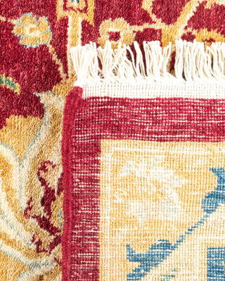 Traditional Mogul Red Wool Area Rug 8' 1" x 10' 3" - Solo Rugs