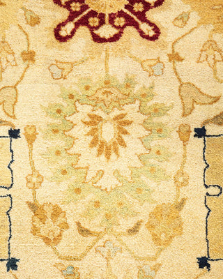 Traditional Mogul Ivory Wool Area Rug 8' 3" x 10' 4" - Solo Rugs