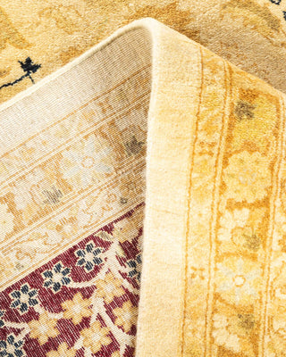 Traditional Mogul Ivory Wool Area Rug 8' 3" x 10' 4" - Solo Rugs