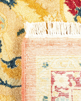 Traditional Mogul Pink Wool Area Rug 8' 3" x 10' 5" - Solo Rugs